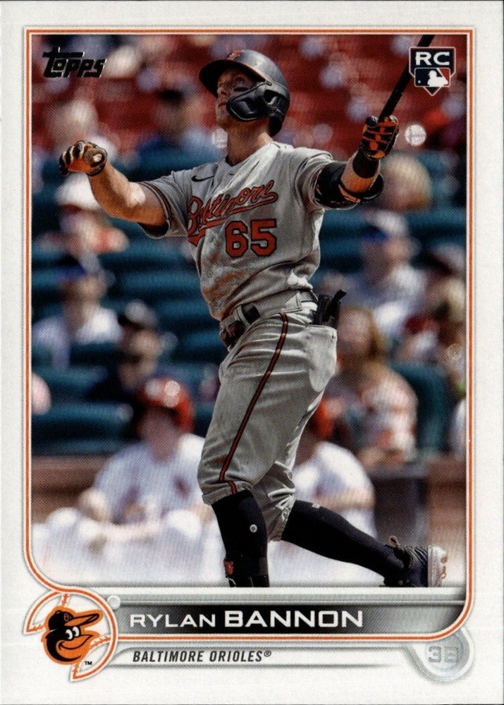 2022 Topps Update Rylan Bannon RC #US70 Baltimore Orioles Rookie Card