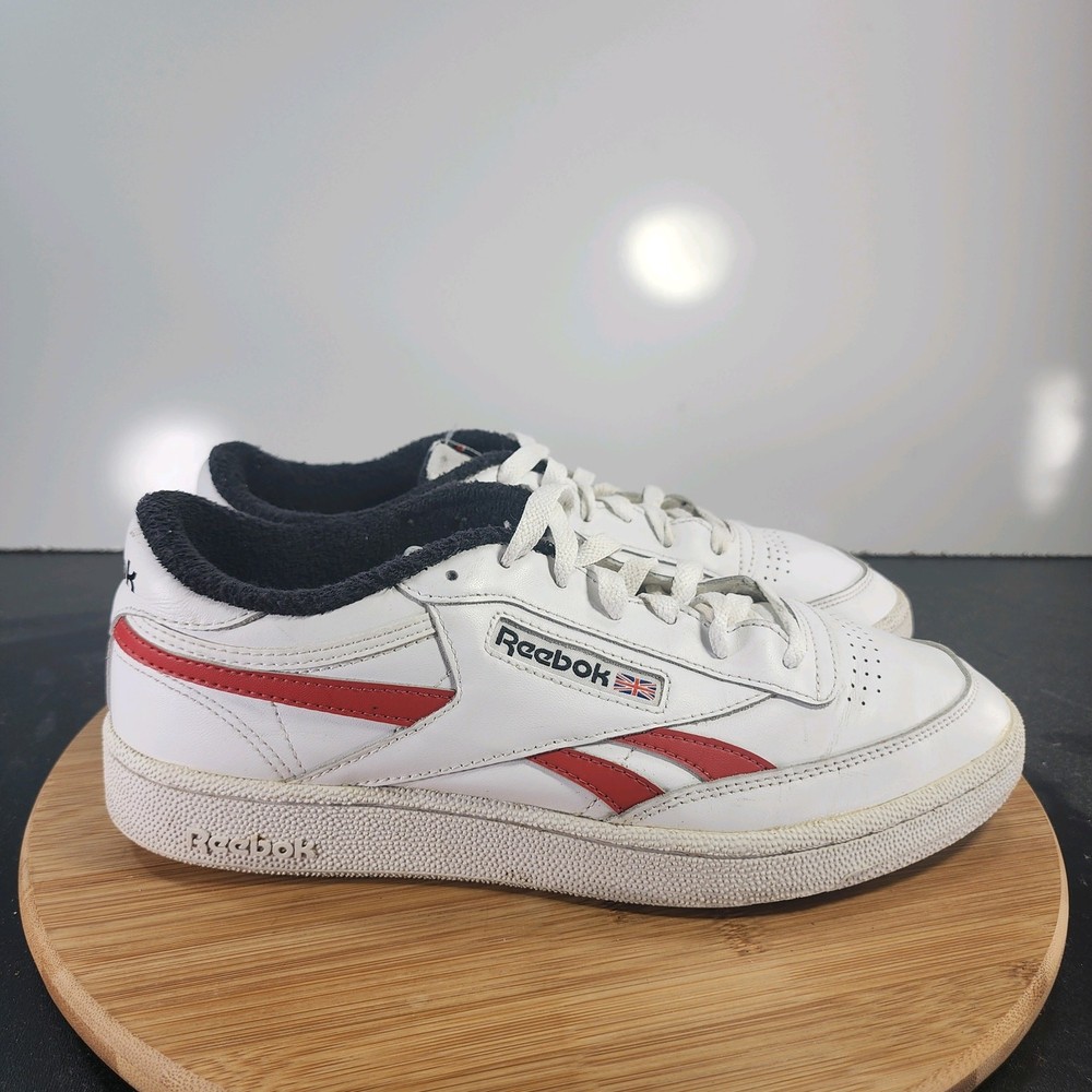 Men's Reebok Club C Revenge White Leather Sneakers Size 10 011272
