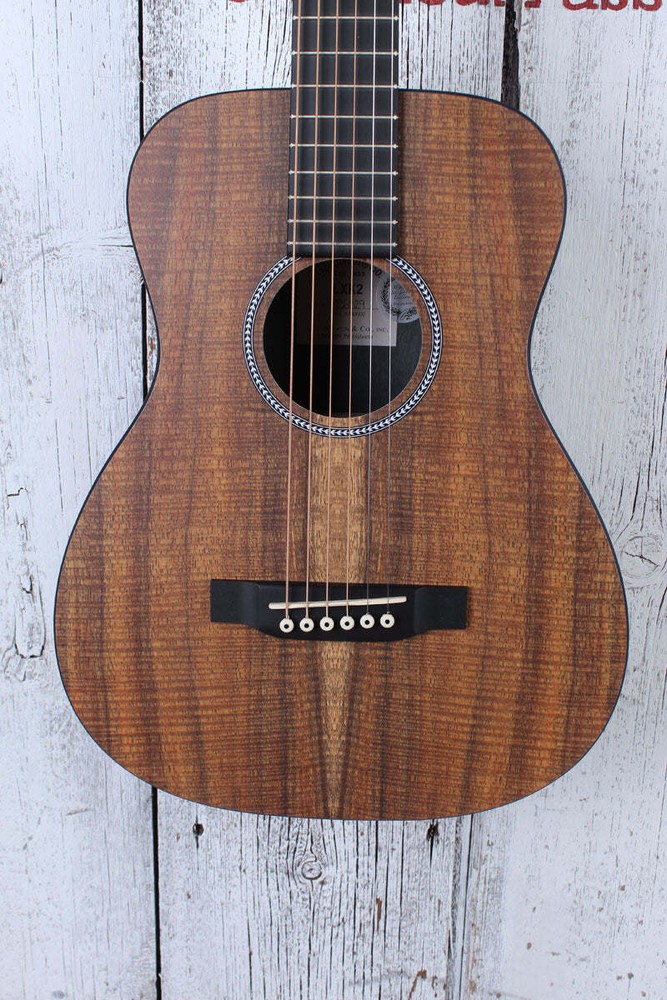 Martin LXK2 Koa Pattern Little Martin Acoustic Guitar Travel Guitar with Gig Bag