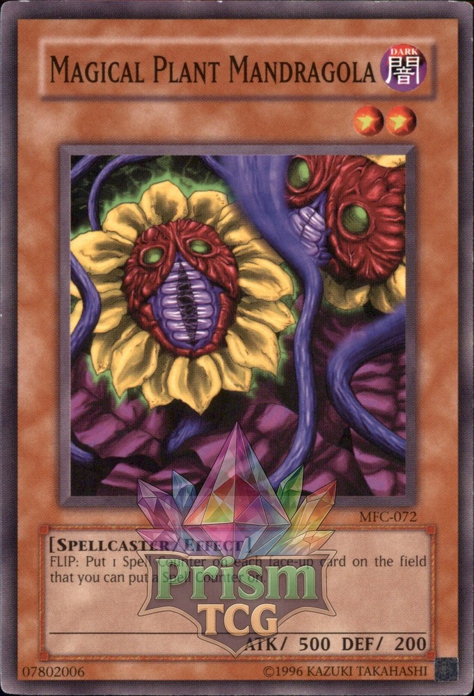 Magical Plant Mandragola MFC-072 Yu-Gi-Oh Rare Trading Card