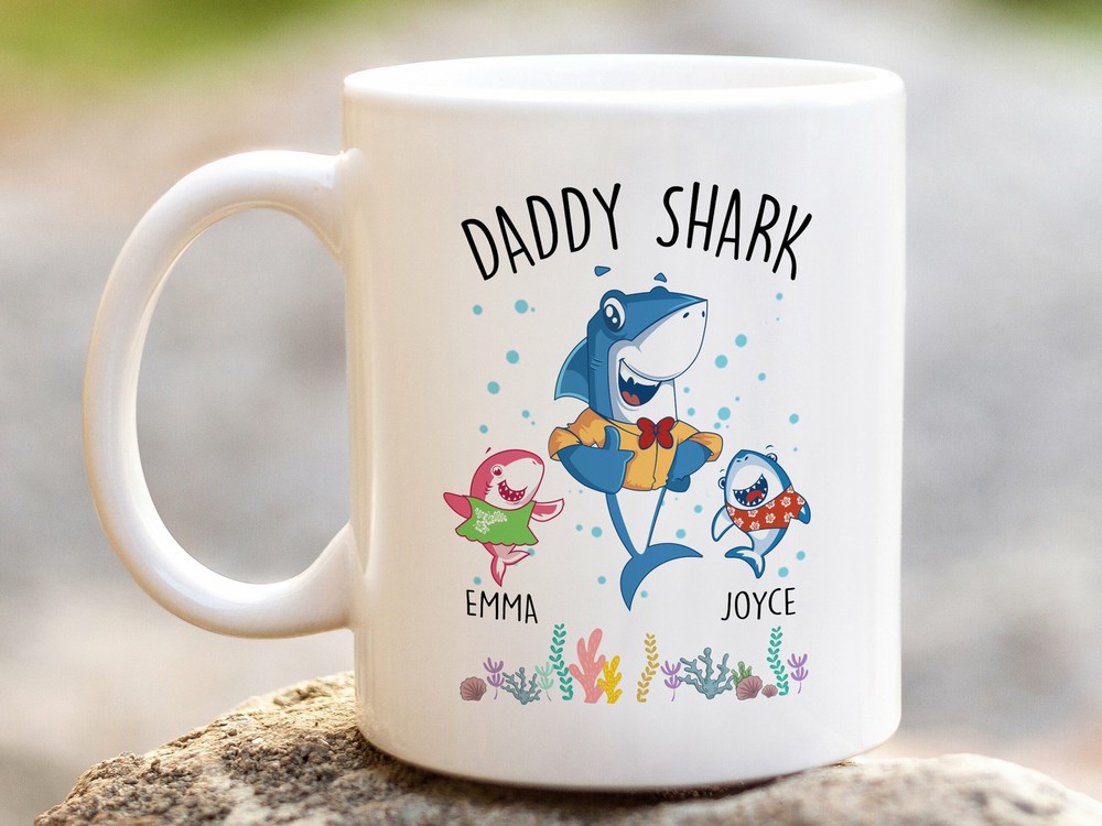 Personalized Daddy Shark Doo Doo Mug Dad Mug Daddy Shark Cup Fathers Day Gift