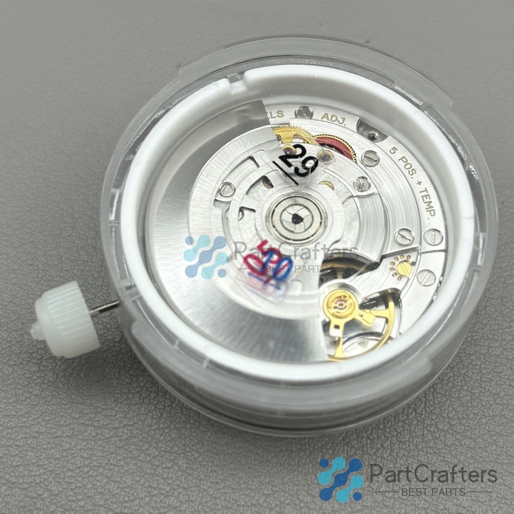 3255 Automatic Mechanical Movement Dual Calendar 31 Jewels Blue Balance Wheel