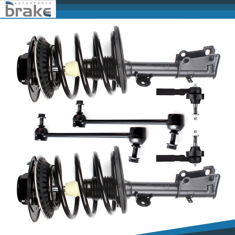Front Strut Assembly Sway Bar Links Outer Tie Rod for 2001-2007 Chrysler Dodge