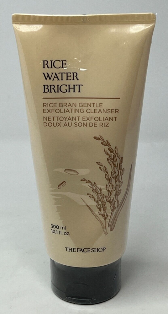 The Face Shop Rice Water Bright Exfoliating Cleanser 10.1oz NEW & Sealed