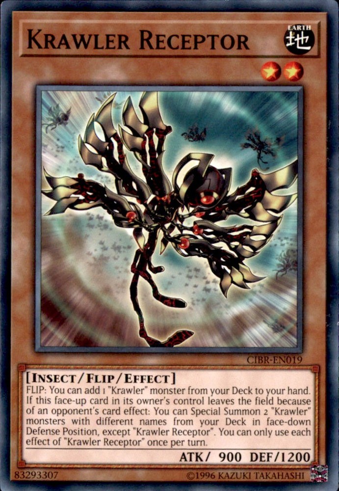 Krawler Receptor CIBR-EN019 Yugioh Rare Trading Card
