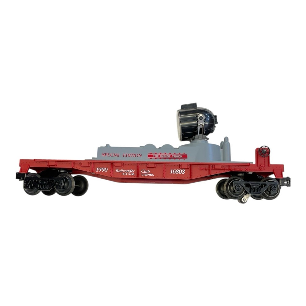 Lionel 6-16803 1990 Railroader Club O/O27 Gauge Searchlight Car