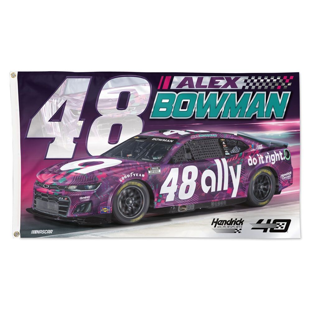 Alex Bowman #48 Nascar Hendrick Car Racing 3x5 FT Flag Wall Decore Banner