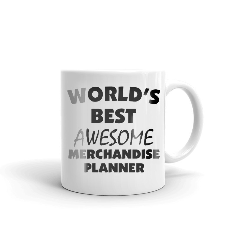 World's Best Awesome Merchandise Planner Coffee Tea Ceramic Mug Office Cup Gift