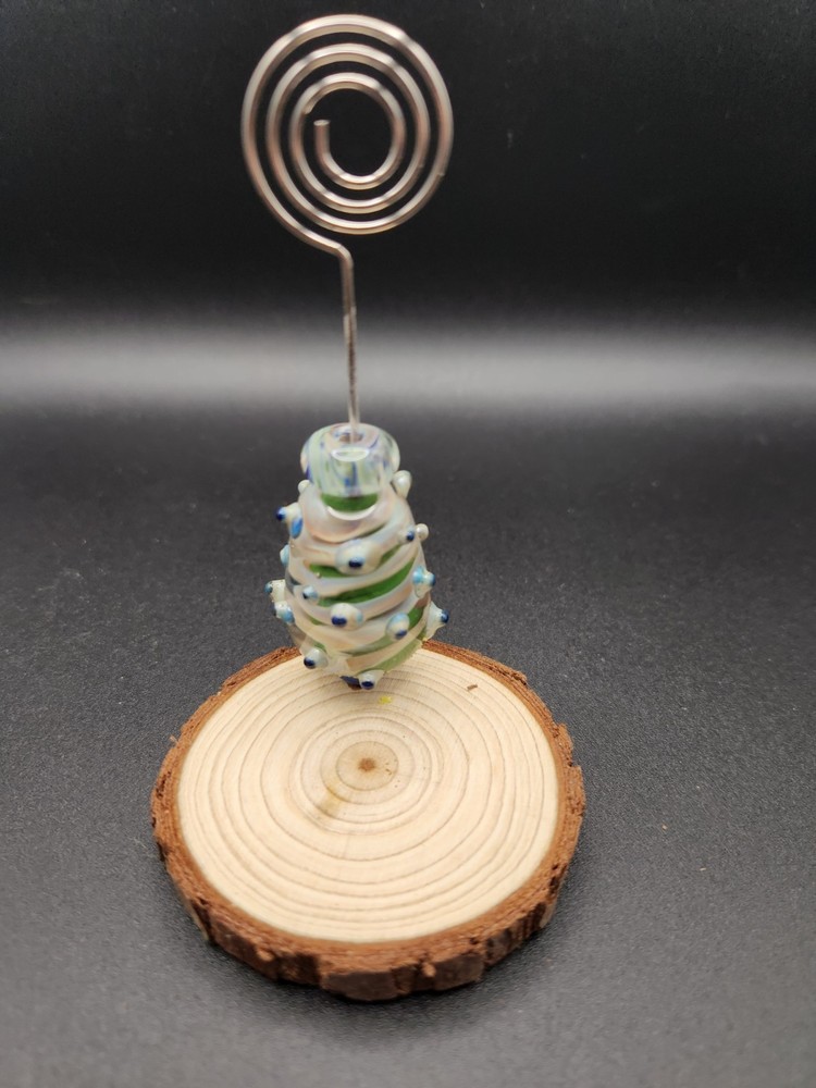 Borosilicate beads picture holder made in the USA New hippie freedom style photo