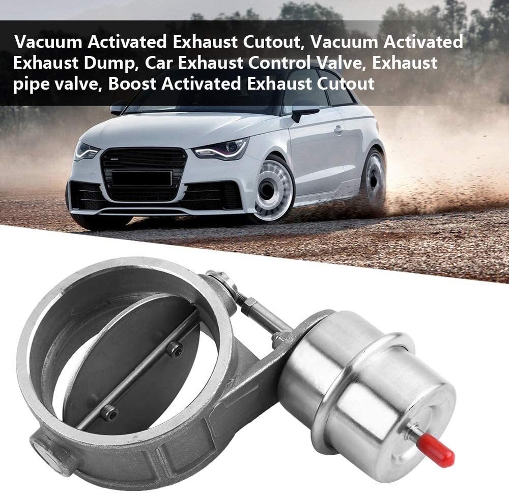 3.5 Inch Open Style Car Exhaust Dump Valve with Vacuum Actuator