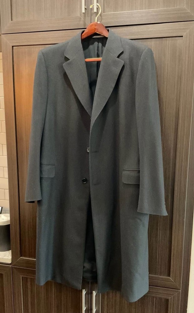 Canali Gray Long Water Resistant Button Men's Overcoat. Never worn.Retail $1,400