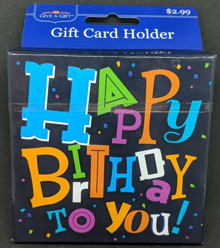 Birthday Gift Card Holder 3x3 Inch New-image