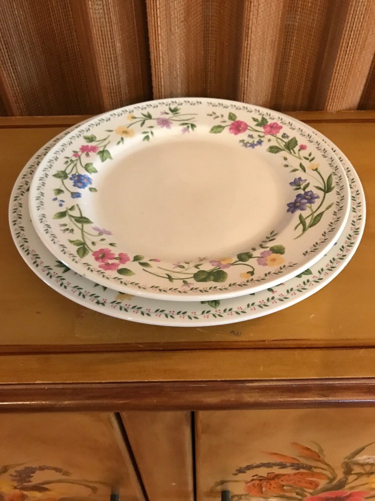 FARBERWARE Stoneware ENGLISH GARDEN - Dinner Plate & Chop Plate