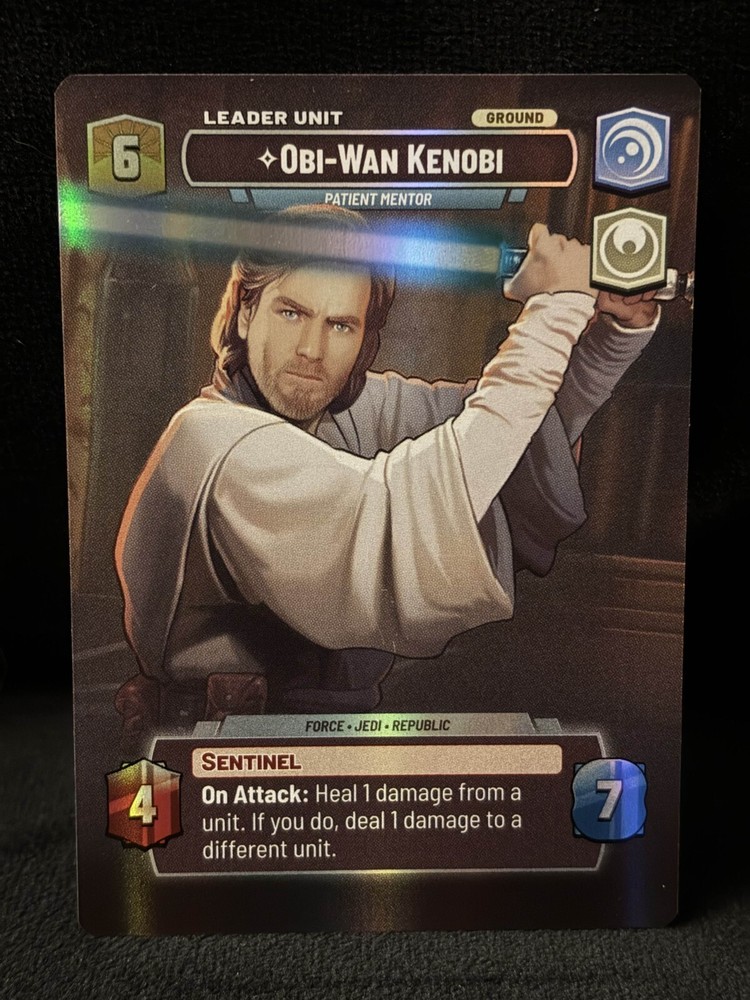 Obi-Wan Kenobi - Patient Mentor TOR 260 Leader Showcase Foil Star Wars Unlimited