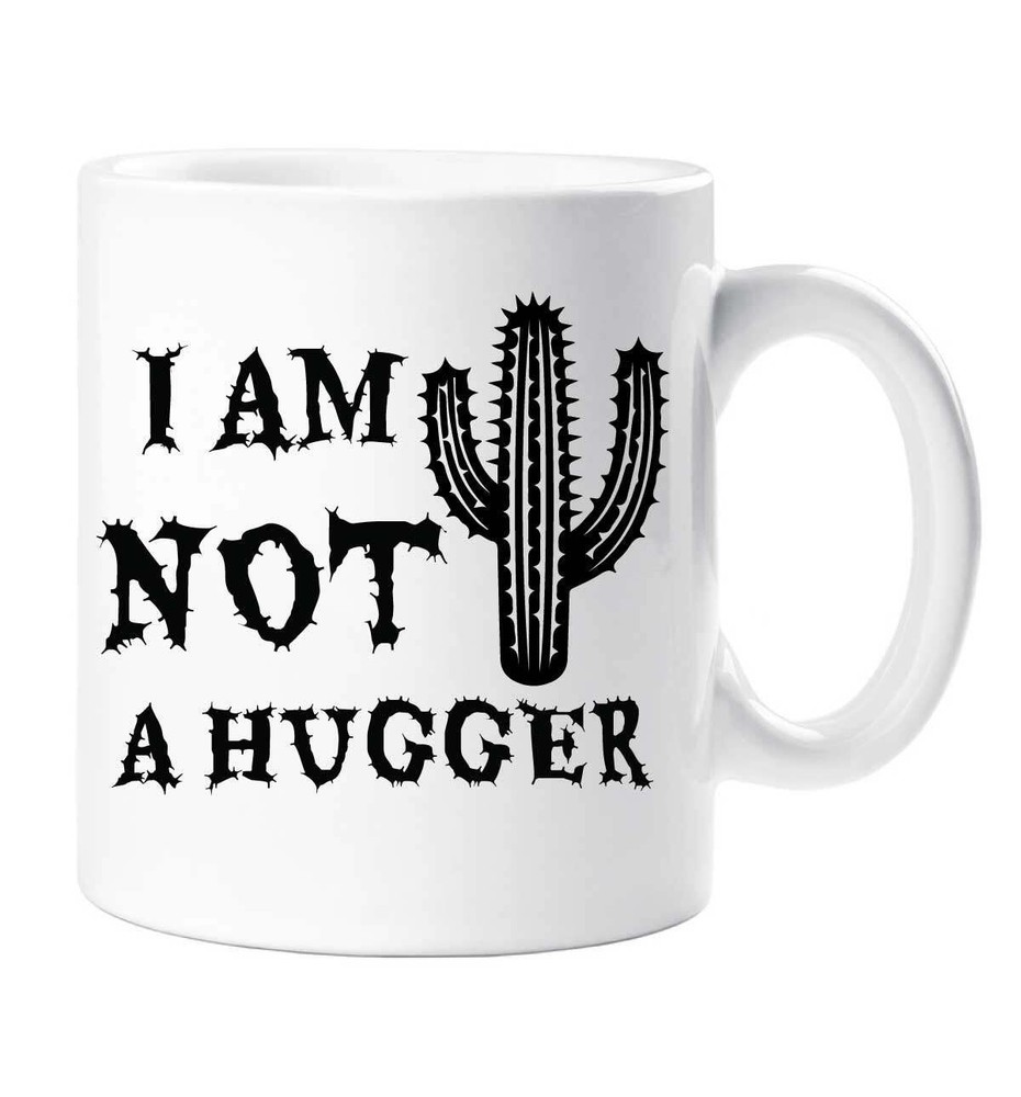 Cactus Mug Funny Gift for Plant Lovers Birthday Present No Hugs Allowed