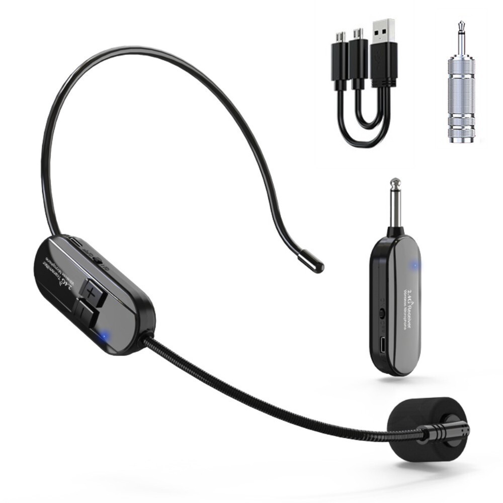 2.4G/Wireless Microphone Headset 160FT Range Mic System For Teach Outdoor/Speech