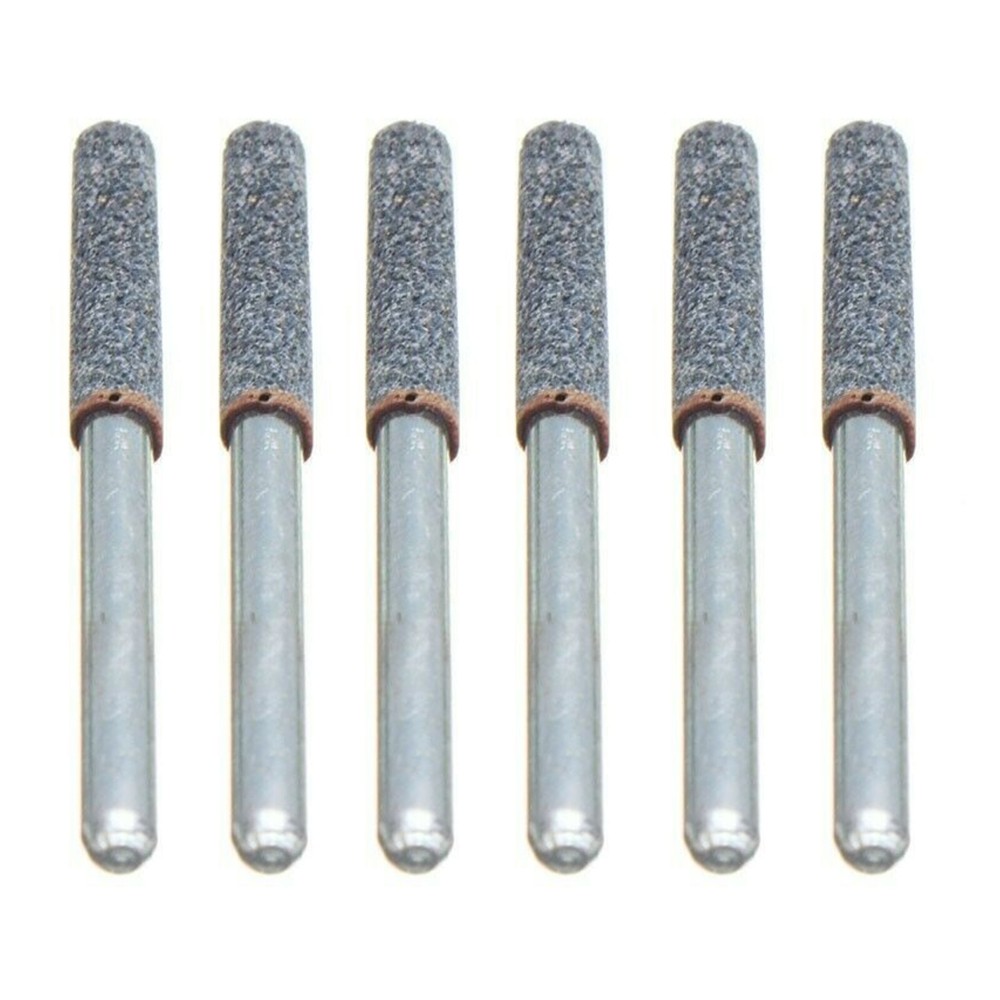 6x 5/32 Diamond Grinder Stone for 12V Chainsaw Sharpener - Durable