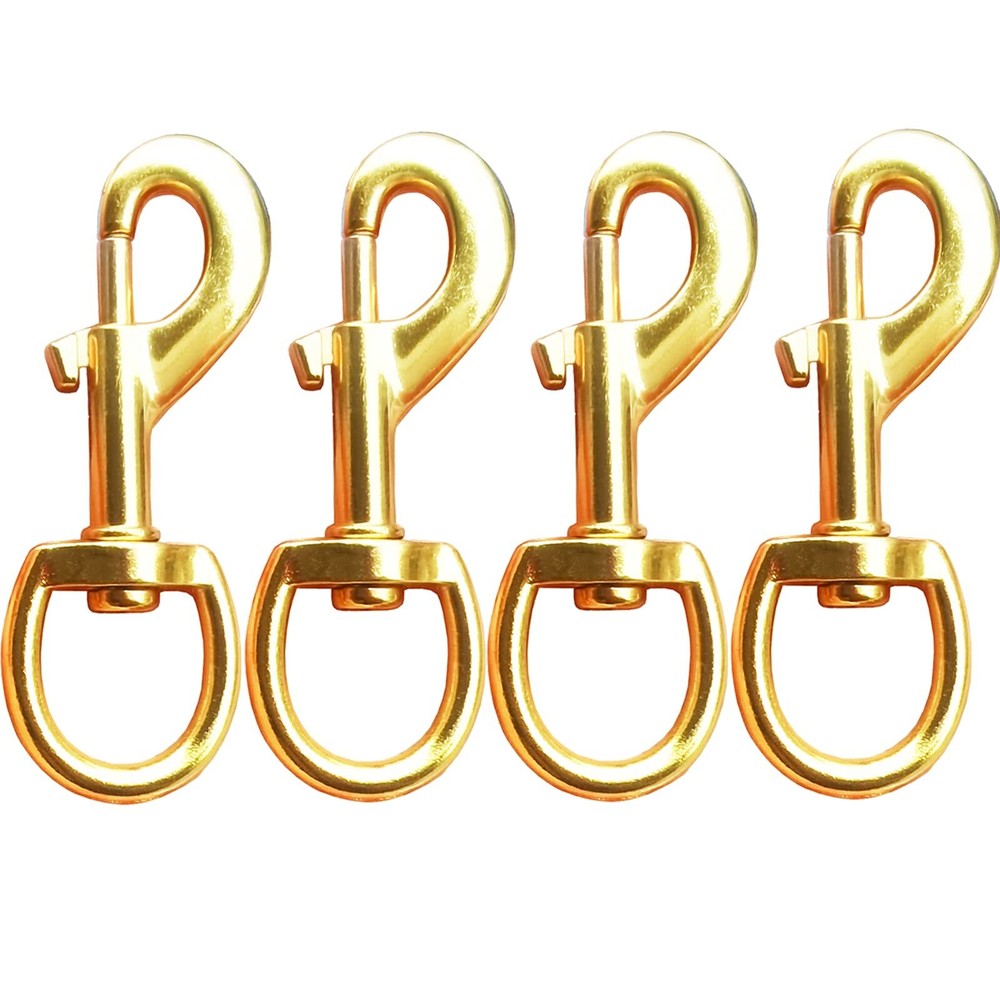 4 Pack Flag Pole Clips Lobster Claw Clasp Swivel Snap Hooks for Dog Leash Boat