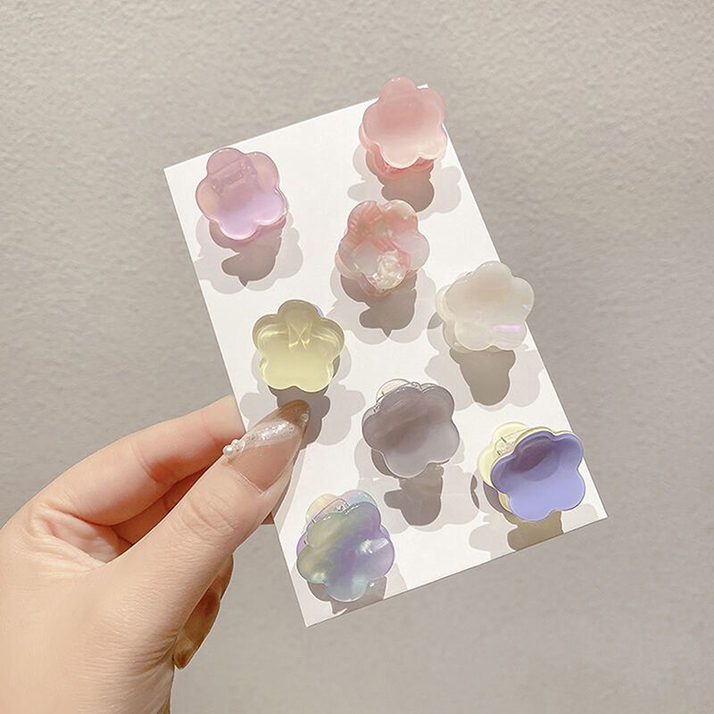 Korean Style Fashion Acetate Flower Mini Hair Claw Women Girls Elegant Hairpia5