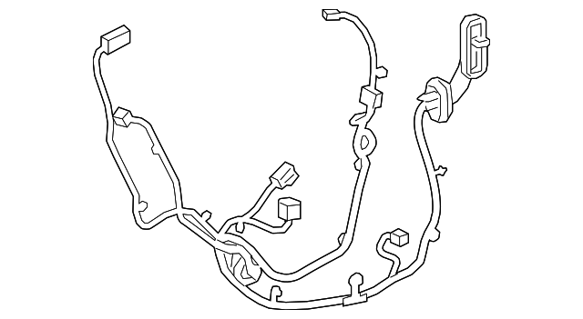 Genuine GM 84893247 Driver Side Rear Door Wiring Harness OE Replacement