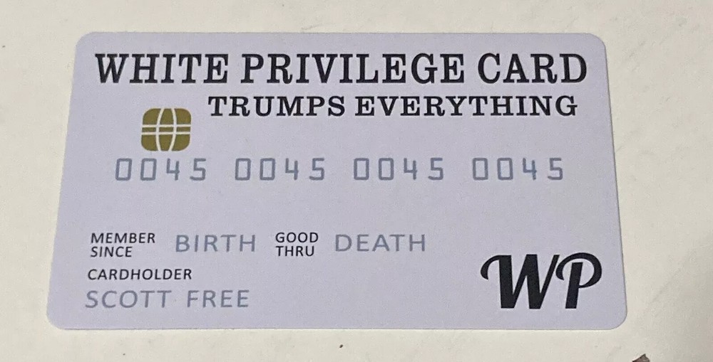 White Plastic Fake Credit Card Novelty Gag Gift  