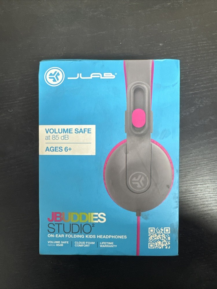 JLab Studio 2 Wired Kids Headphones Volume Safe for School Travel Open Box QL