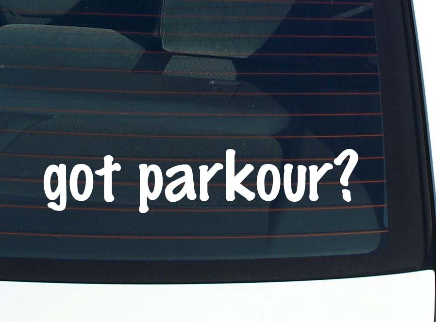 Parkour Car Decal Bumper Sticker Vinyl Window Joke