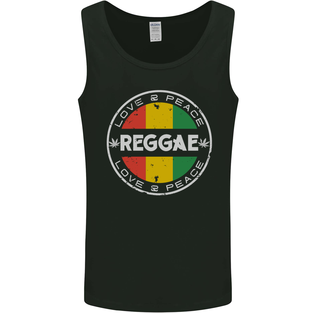 Love Peace Reggae Music Mens Vest Tank Top