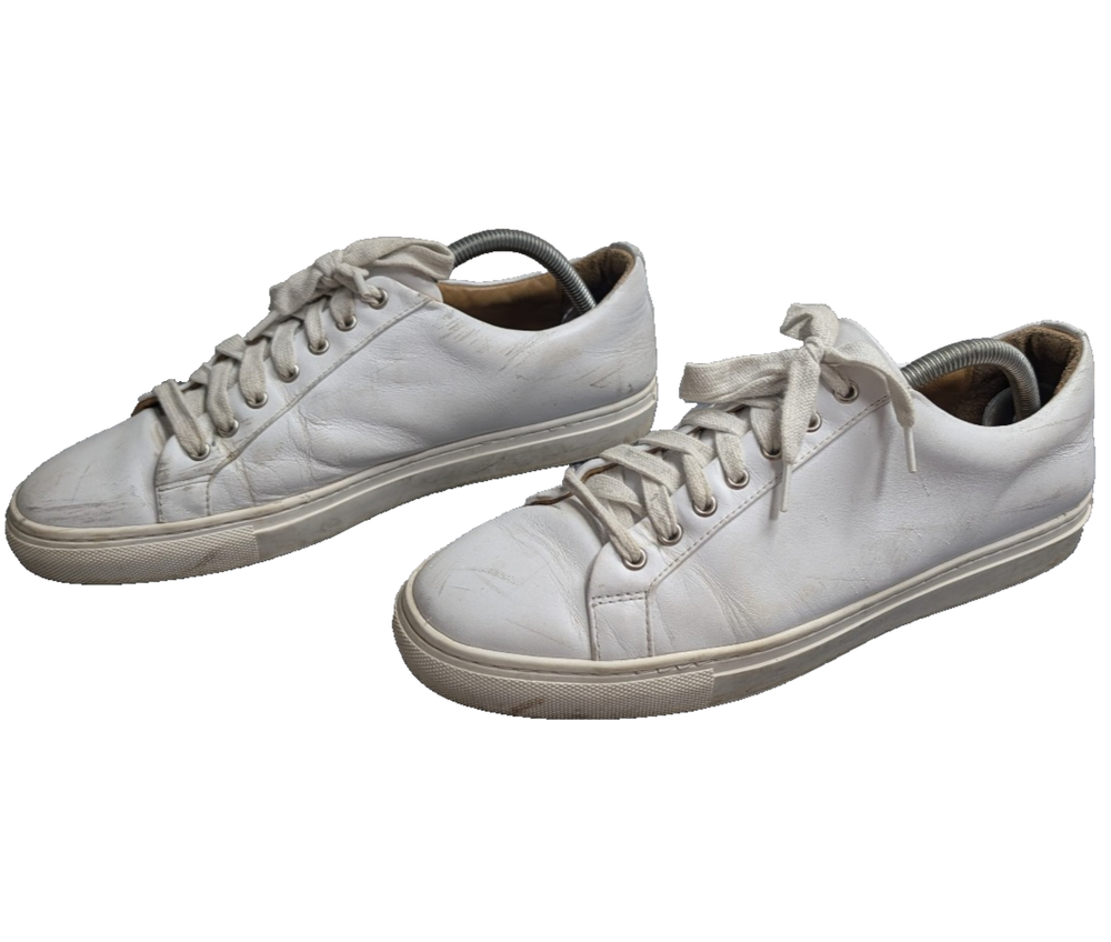 Thursday Sneakers Mens 9.5 White Leather Everyday Low Top Minimal Preppy Staple
