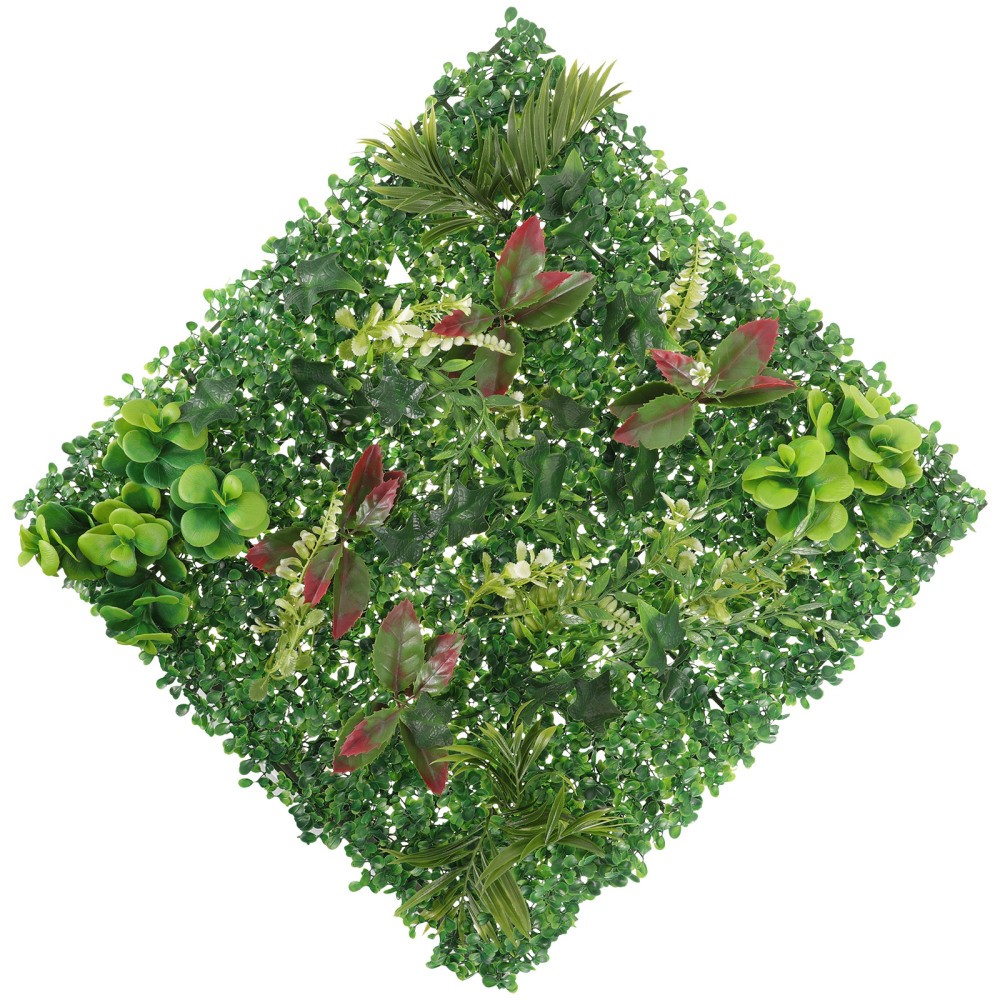 Artificial Plant Wall Faux Greenery Fake Grass Hanging Plants Decor