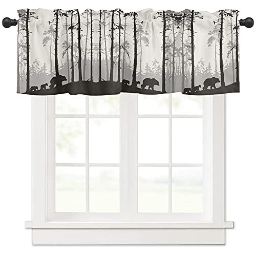 Bear Pine Tree Black Sihouettes 54