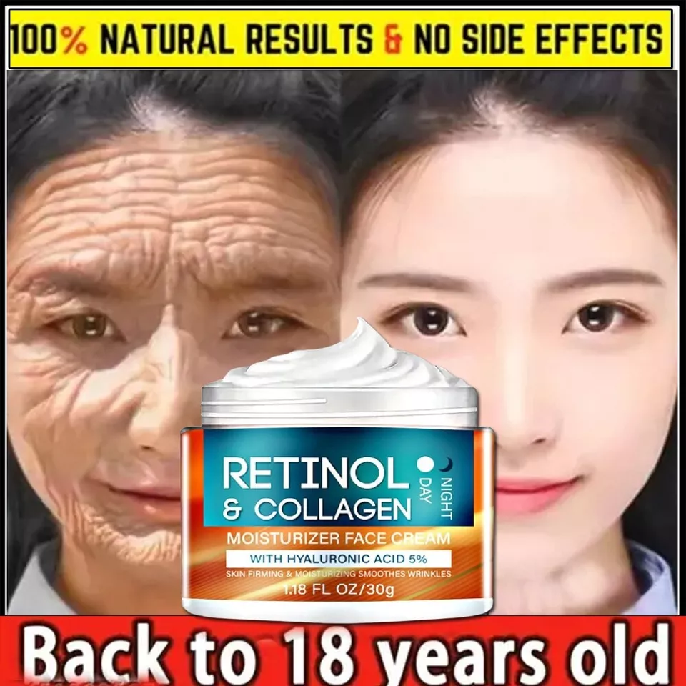 Retinol Anti Aging Collagen Face and Neck Firming Day Night Cream  