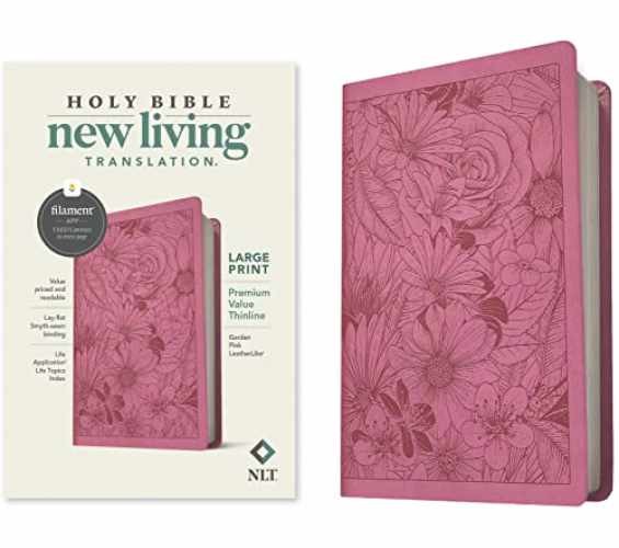NLT Large Print Premium Value Thinline Bible, - Imitation Leather - Good b