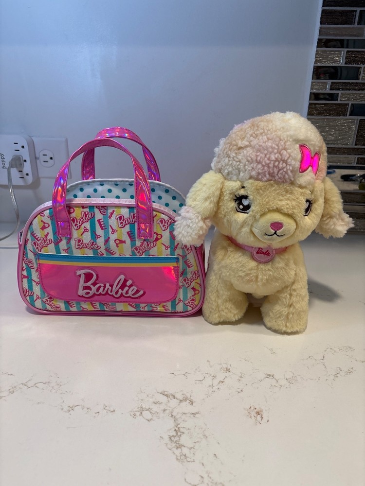 Mattel Barbie Salon Pet Poodle Adventure Stuffed Toy Plush 9 Inch w/Bag  2023