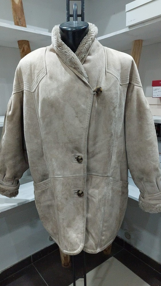 Pre-owned Woman Brown Lamb Leather Jacket Size M MGC248PI