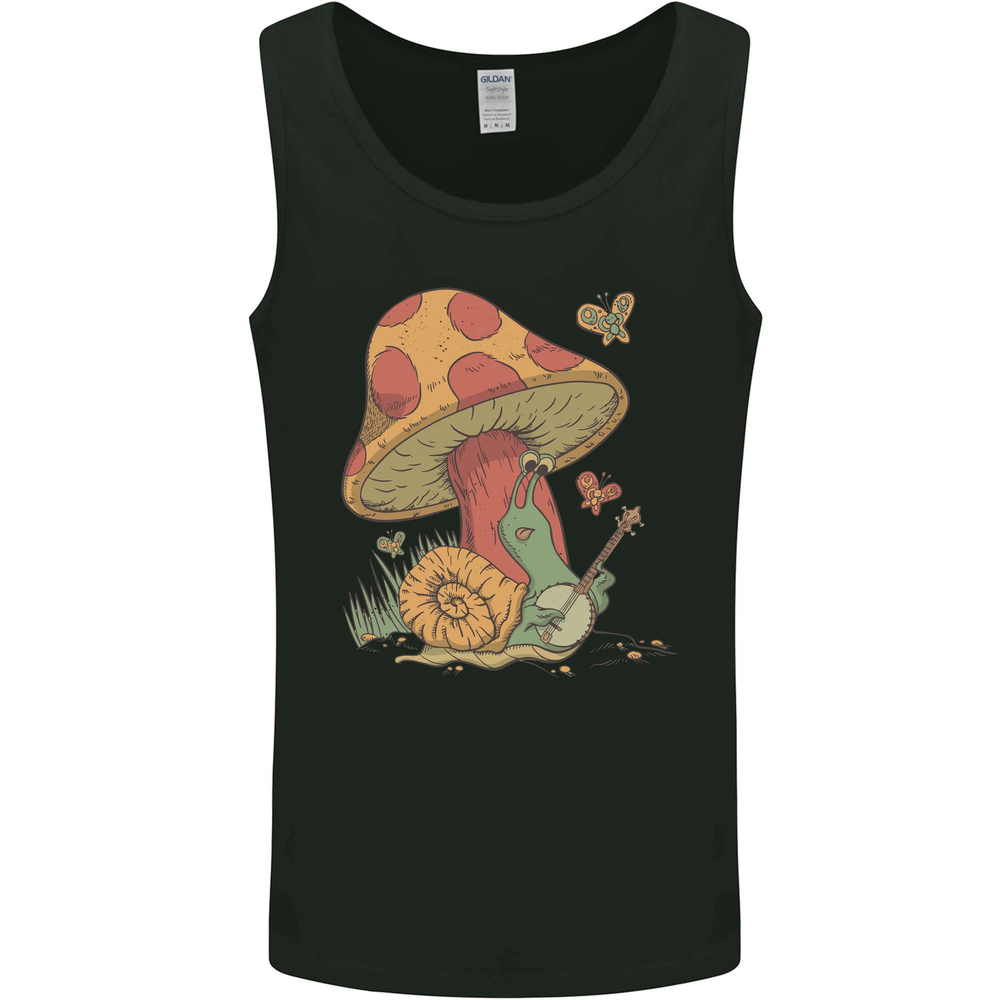 Rock Music Snail Guitarist Men's Vest Tank Top