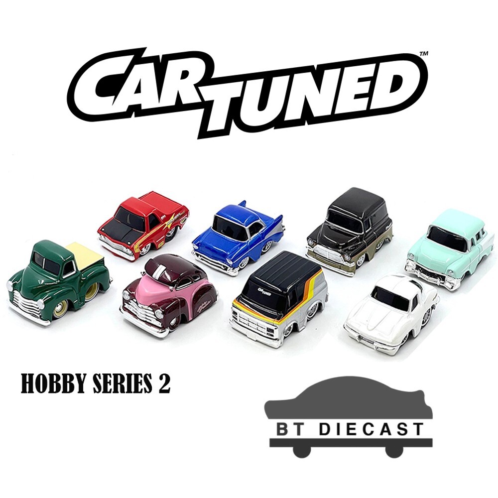 CARTUNED SERIES 2 HOBBY ASSORTMENT 2024 1/64 SET of 8 PIECES 592648-XX1EUCALT