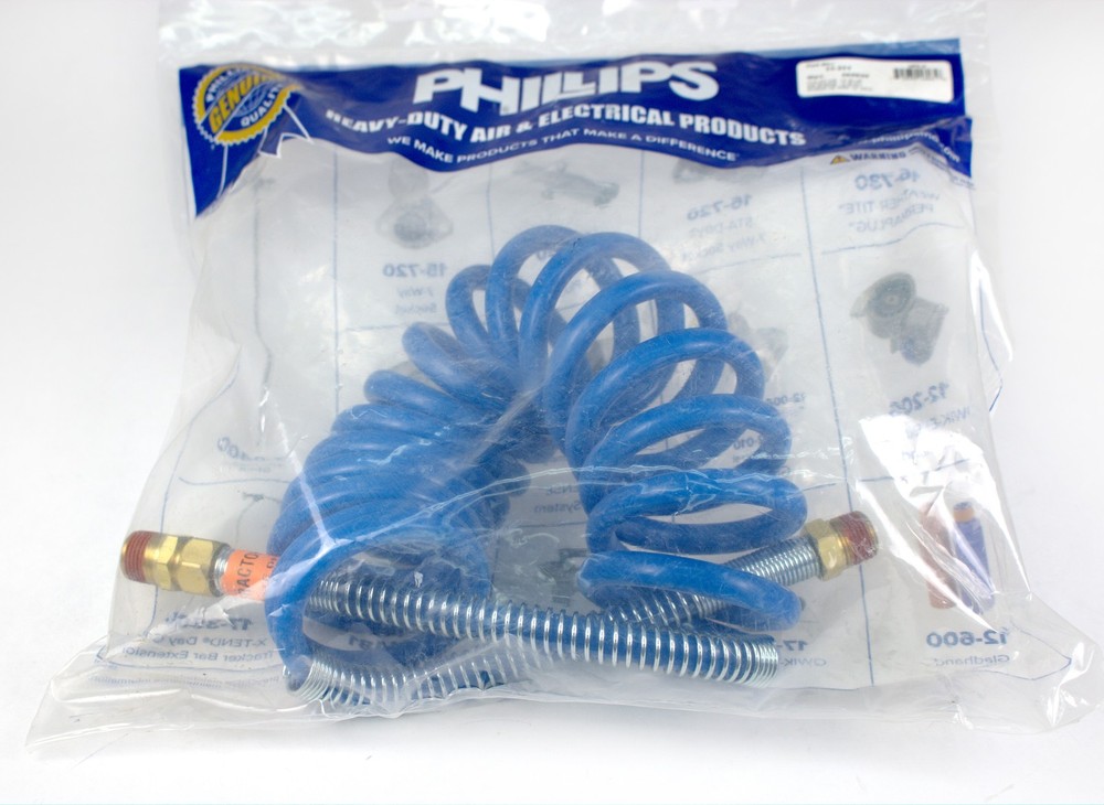 Phillips Industries Heavy Duty 12 Foot Coiled Air Brake Hose Model Number 11-311