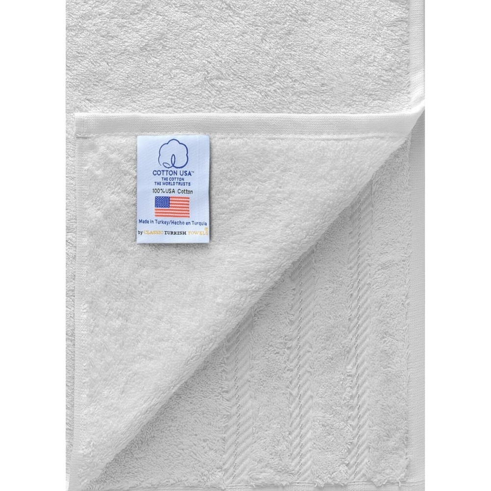 Lubbock 6-Piece White Cotton Bath Towel Set Soft and Absorbent