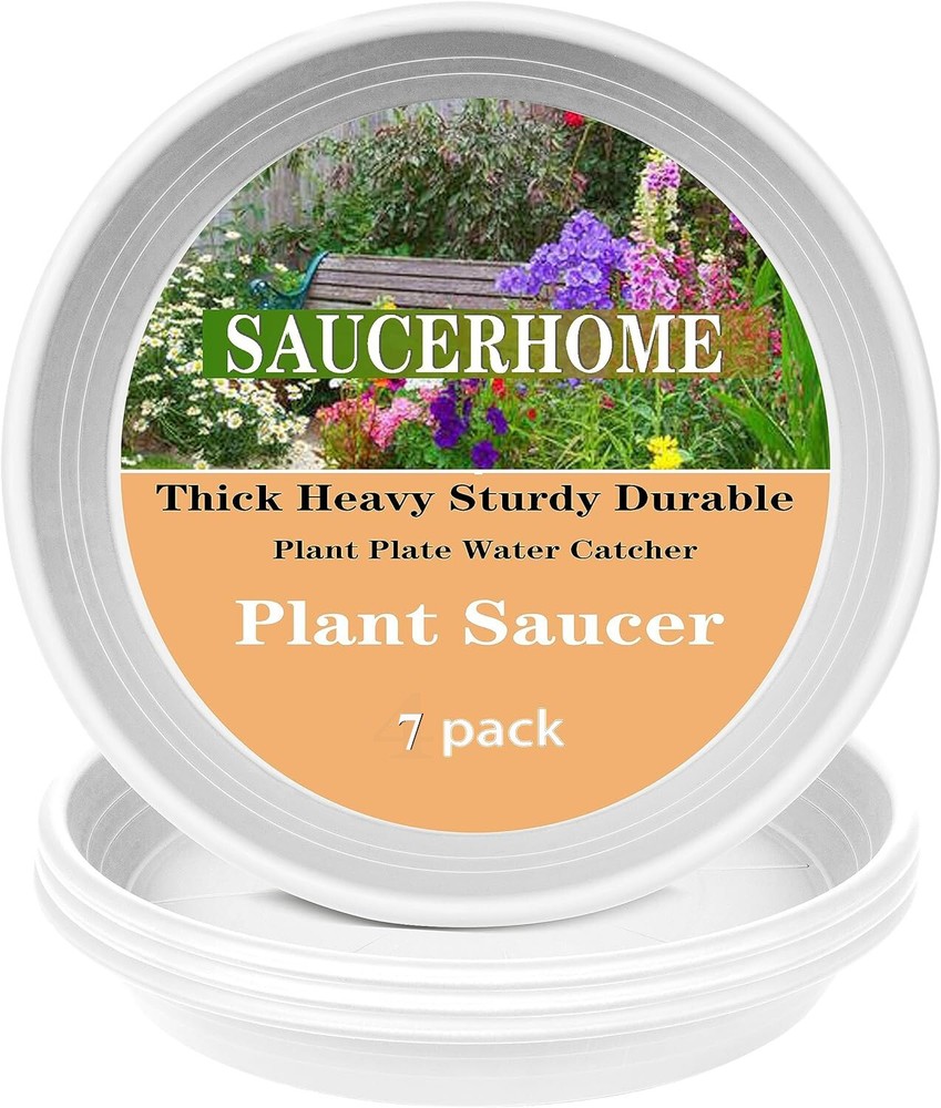 7 pack SAUCERHOME Plant Saucer Tray 4.5 inch NEW