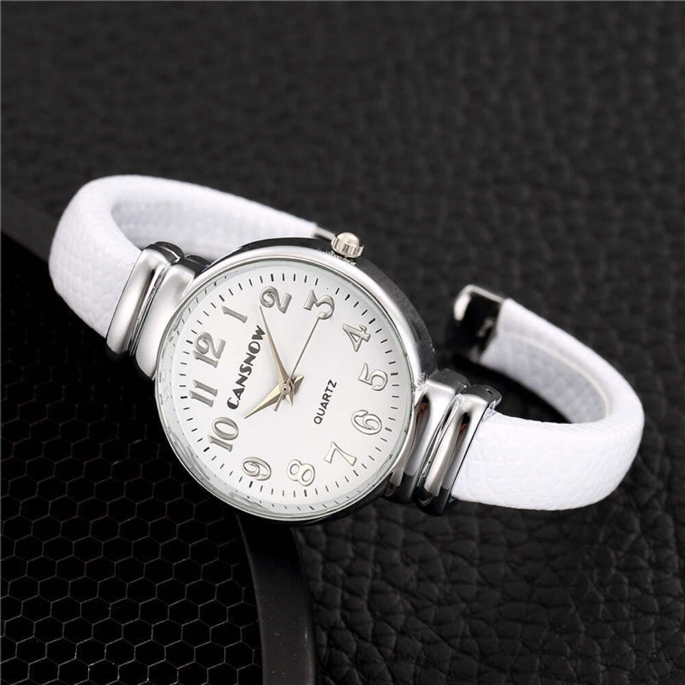 Elegant Women's Quartz Watch with Small Dial and Imitation Leather Strap