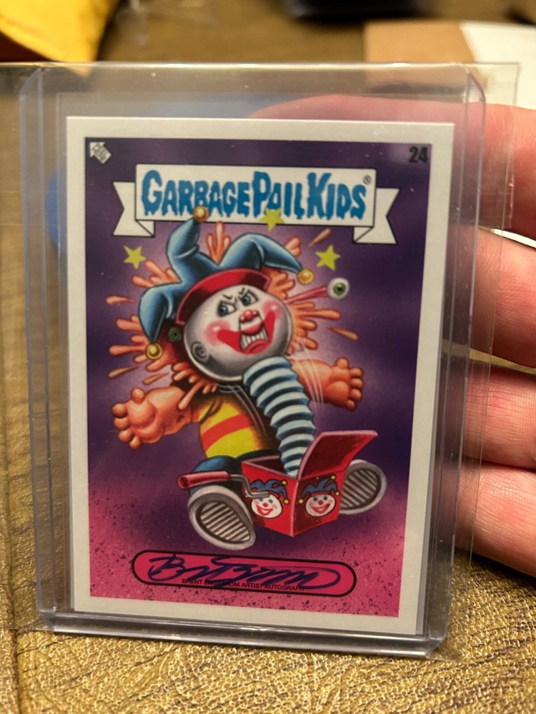 Garbage Pail Kids ARTIST AUTOGRAPH BRENT ENGSTROM #24 Boxed Bo 2024 Kids at Play