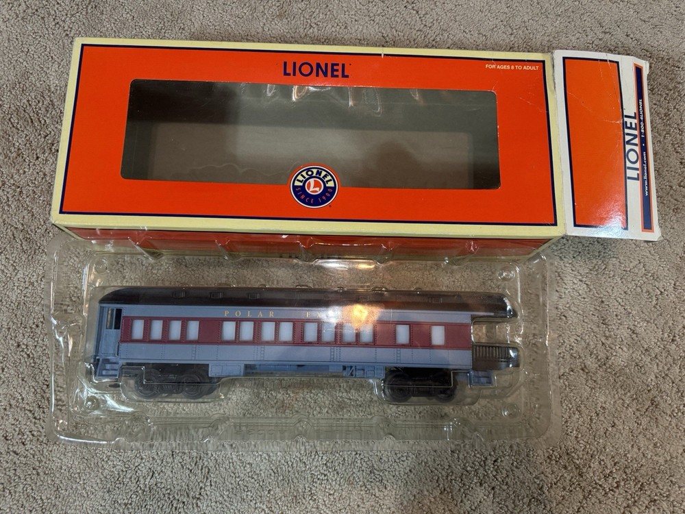 Lionel O Gauge Polar Express Passenger Car 6-25101 Model Train