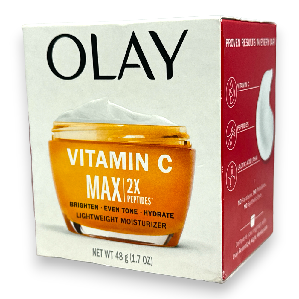 Olay Vitamin C Max 2X Peptides Lightweight Moisturizer 48g/1.7fl.oz. New In Box
