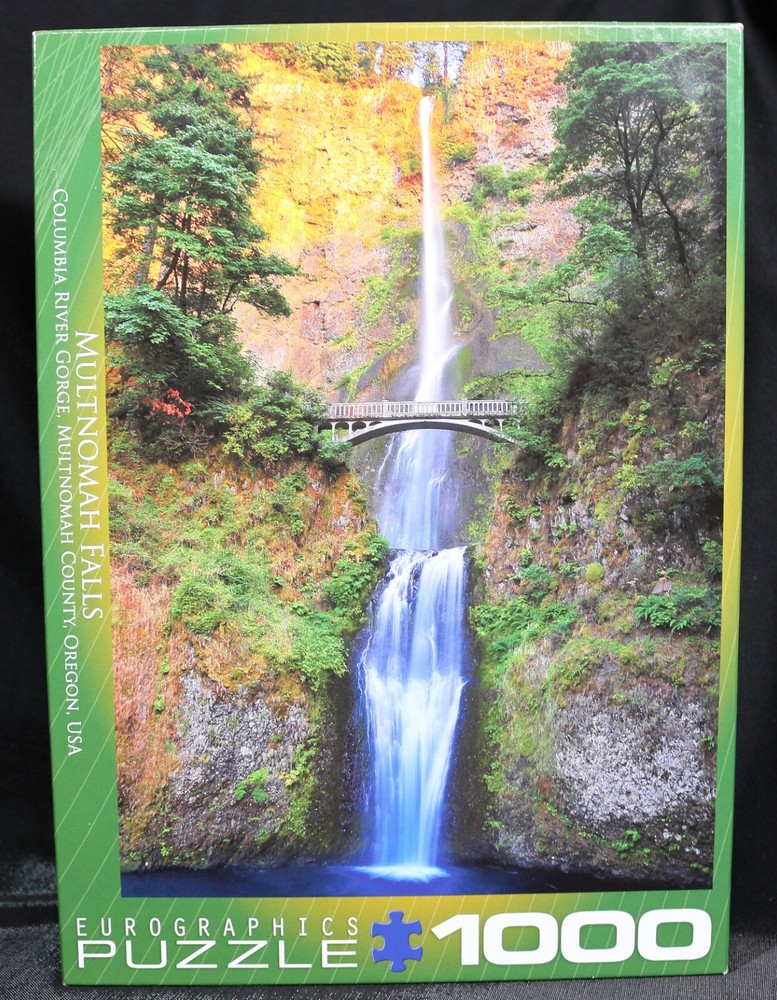 Eurographics Multnomah Falls 1000 pc jigsaw puzzle USA-5853-05-2021