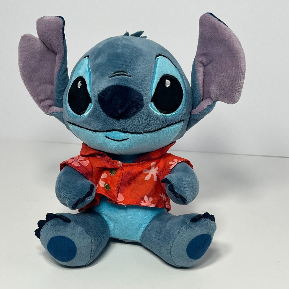 LILO & STITCH Disney Stitch W/ Hawaiian Shirt Plushie 8