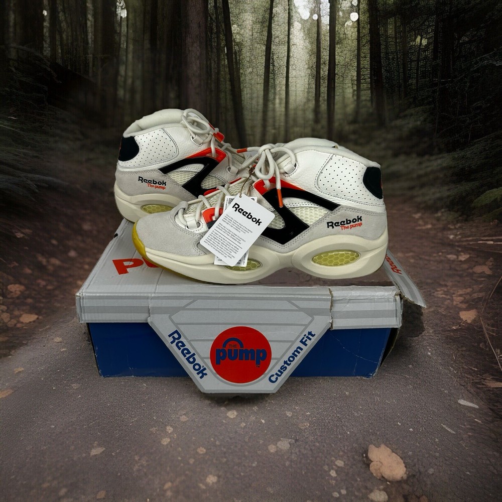 Reebok Question Pump H06490 Sneakers Unisex Chalk Black Basketball Shoes - 11.5