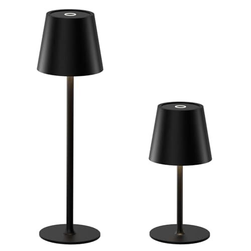 Cordless Table Lamp Rechargeable,7-70 Hours Long Battery Black-2
