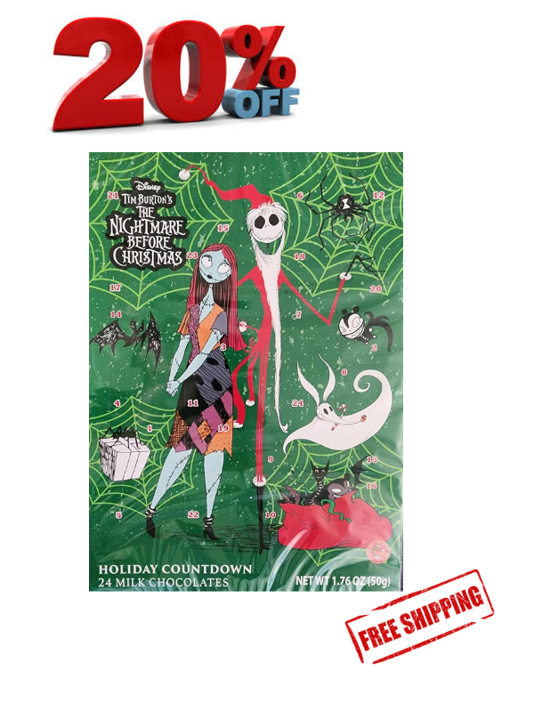 The Nightmare Before Christmas Advent Calendar 2024, Chocolate Holiday Countdown