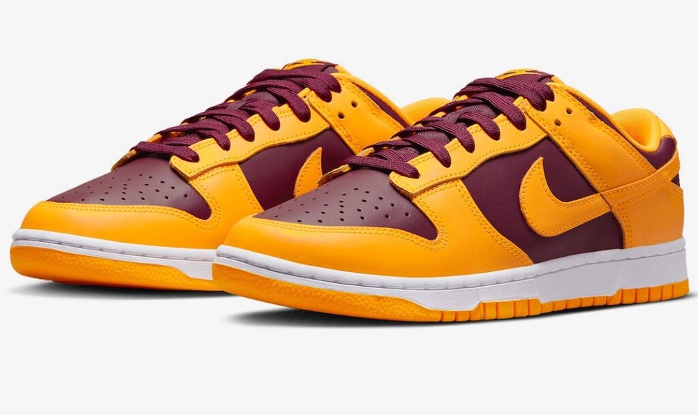 Nike Dunk Low Retro Arizona State Sun Devils • Jordan Yellow Gold • Men Size 12